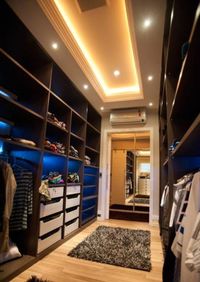 Большая открытая гардеробная комната с комбинированным наполнением Вологда
