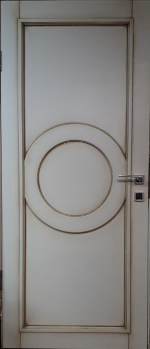 Межкомнатная дверь в профиле массив (эмаль с патиной) Вологда