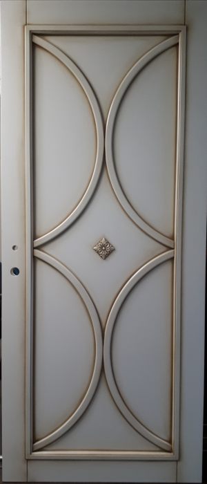 Межкомнатная дверь в профиле массив (эмаль с патиной) Вологда